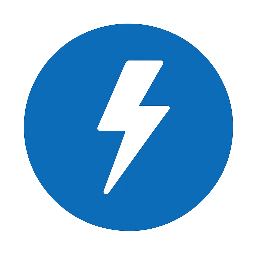 Lightning bolt icon - services button
