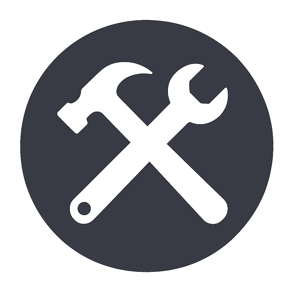 Hammer and wrench icon - for Quality Craftsmanship